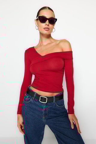 Crop top - Bordô