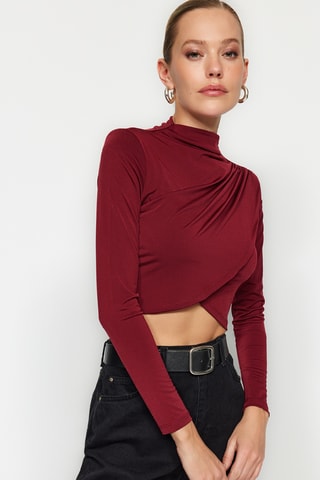 Crop top - Bordô
