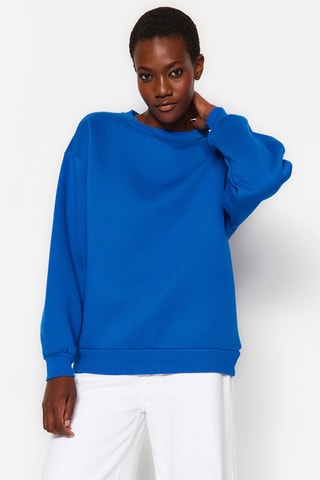 Oversized sweater - Blauw