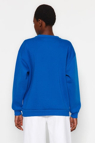 Oversized sweater - Blauw