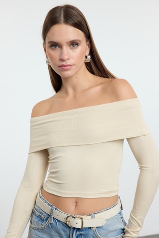 Crop top - Bege