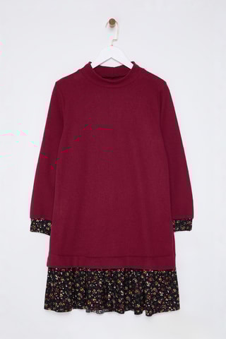 Vestido-camisola - Bordô