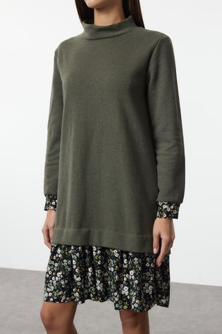 Vestido-camisola - Caqui