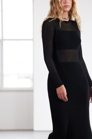 Vestido midi - Preto