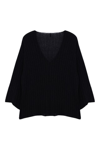 Camisola de lã - Preto