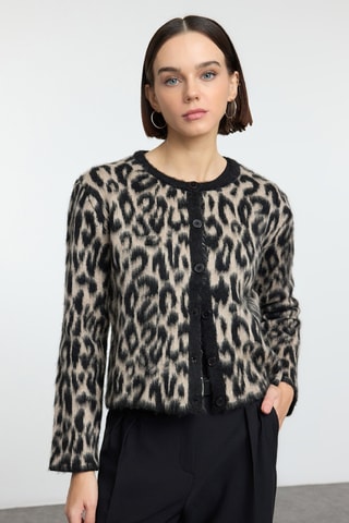 Vest - Beige en Zwart