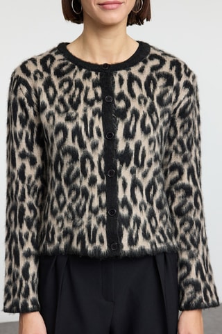 Vest - Beige en Zwart
