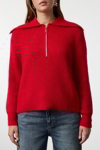 Camisola oversize - Vermelho