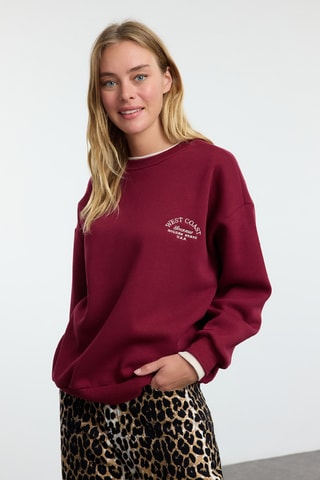 Oversized sweater - Bordeauxrood