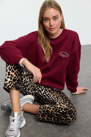 Oversized sweater - Bordeauxrood