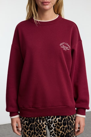 Oversized sweater - Bordeauxrood