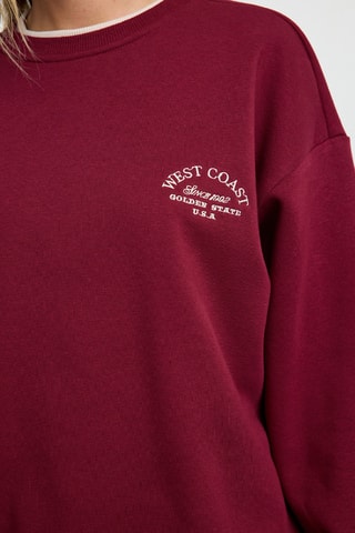 Oversized sweater - Bordeauxrood