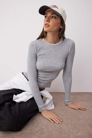Blusa - Cinzento