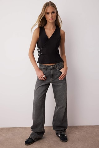Blusa sem mangas - Preto