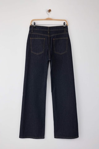 Calças de ganga wide legs - Azul-escuro