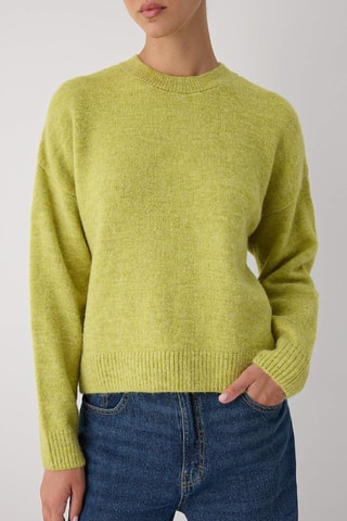 Camisola oversize - Verde-claro