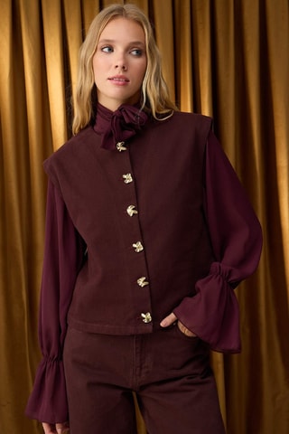 Mouwloos Vest - Bruin