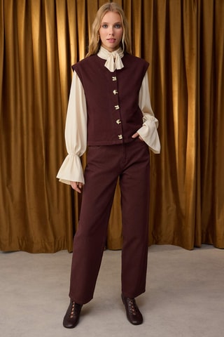 Mouwloos Vest - Bruin