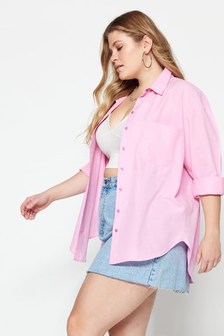 Camisa relaxed - Rosa
