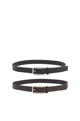 2 cintos - Preto e castanho