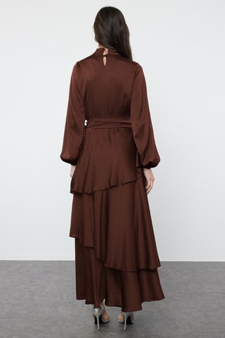 Vestido comprido - Castanho