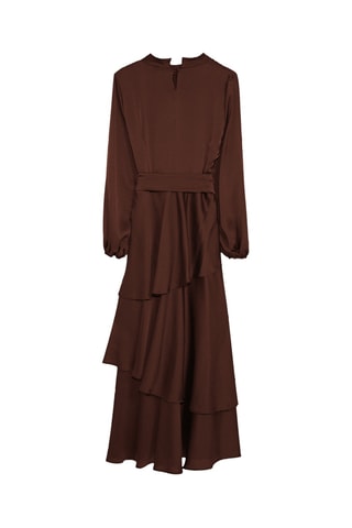 Vestido comprido - Castanho