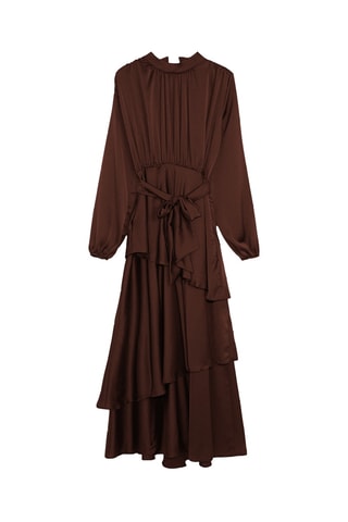 Vestido comprido - Castanho