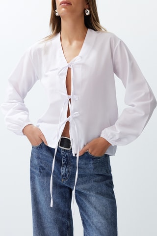 Camisa atada - Branco