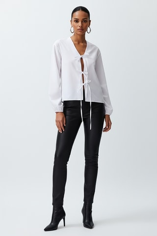Camisa atada - Branco
