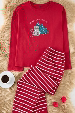 Pijama - Bordô