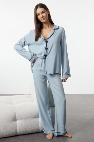 Pijama - Azul-claro