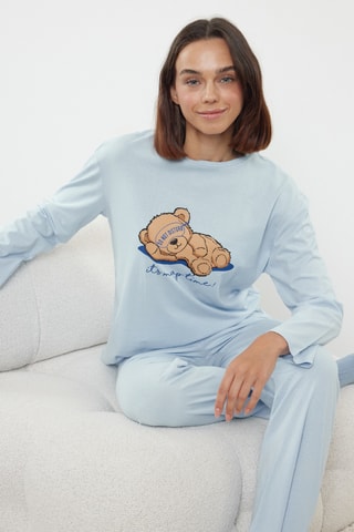 Pijama - Azul-claro