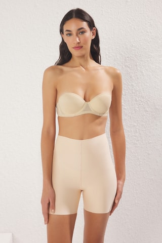 2 panties de cintura alta - Bege e branco