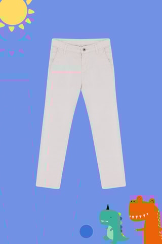 Calças chino regular - Bege