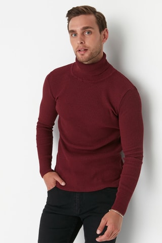 Camisola slim - Bordô