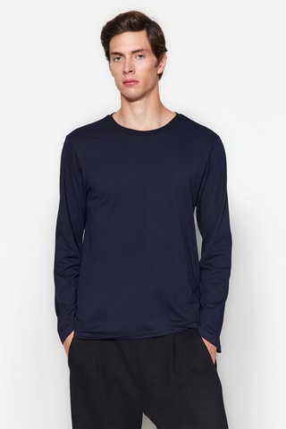 3 t-shirts - Preto, cinzento e azul-marinho