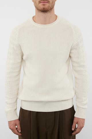 Camisola slim - Cru