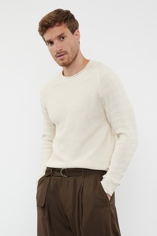 Camisola slim - Cru
