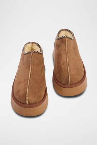 Slippers subidos - Castanho