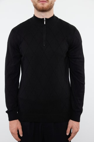 Camisola regular - Preto