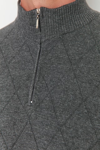 Camisola regular - Cinzento-escuro