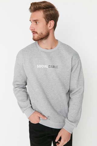 Sweat oversize - Cinzento