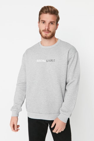 Sweat oversize - Cinzento