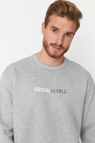 Sweat oversize - Cinzento