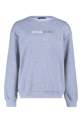Sweat oversize - Cinzento
