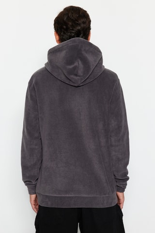 Sweat oversize com capuz - Antracite