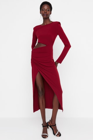Vestido comprido - Bordô