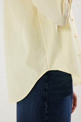 Camisa relaxed - Amarelo-pálido