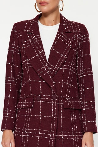 Blazer oversize - Bordô