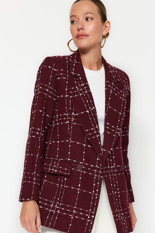 Blazer oversize - Bordô